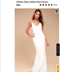 Lulus Infinite Glory White Maxi Dress